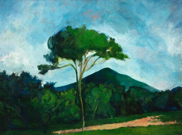 Orbán Dezső: Magányos fa, 1910